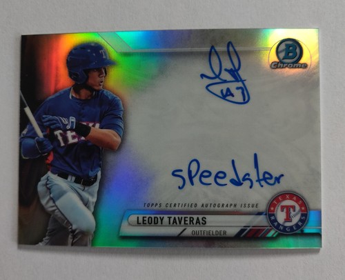 Leody Taveras 2018 Bowman Chrome Trending Refractor - Picture 3 of 7