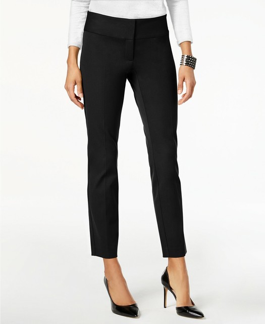 mid rise ankle pants