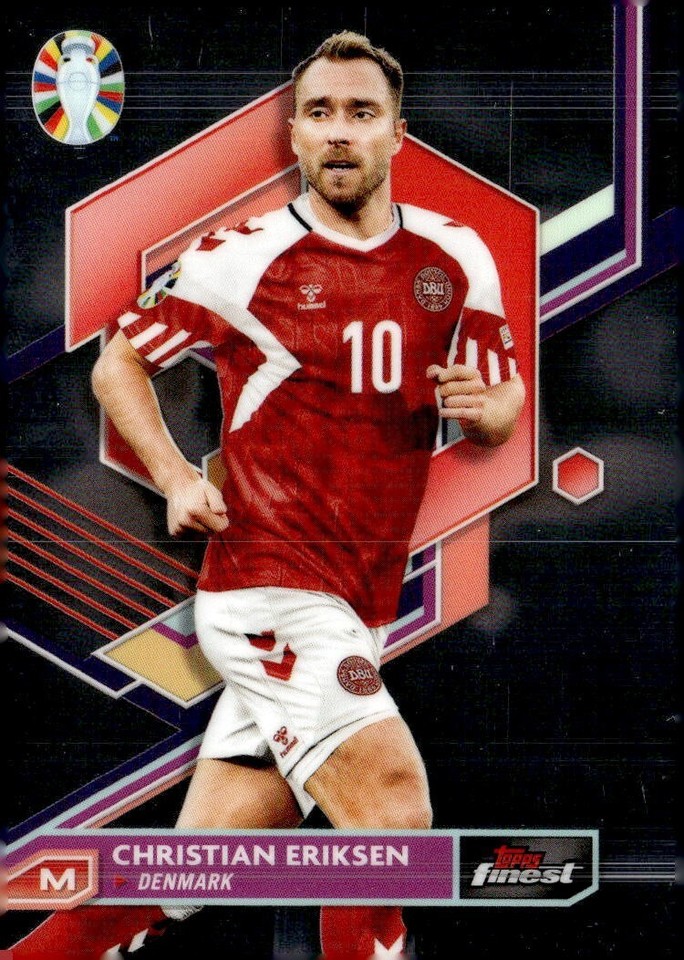 2023 Topps Finest Road to UEFA Euro 2024 Christian Eriksen #16 - 1 of 1