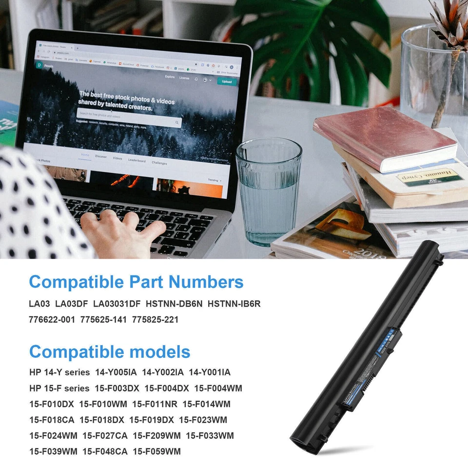LOTE 29Wh LA03 LA03DF Batería para HP 14-Y 15-F Series HSTNN-DB6N 776622-001 11.1V Foto 3 de 4