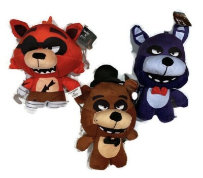 Five Nights at Freddy's 10'' Plush 3 Pack - Foxy, Fazbear & Bonnie The Bunny NWT