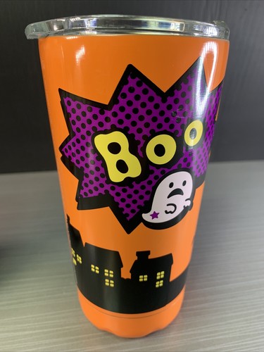 New Halloween Hello Kitty Tumbler Set Pumpkin Candy Bat Spiderwebs 2023 6.5” H - Picture 5 of 8