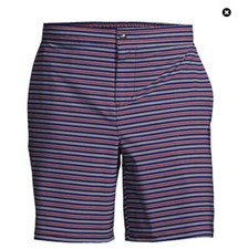 NWT Lands End 7" Sunset Swim Board Shorts Striped Size XL Lined Men s