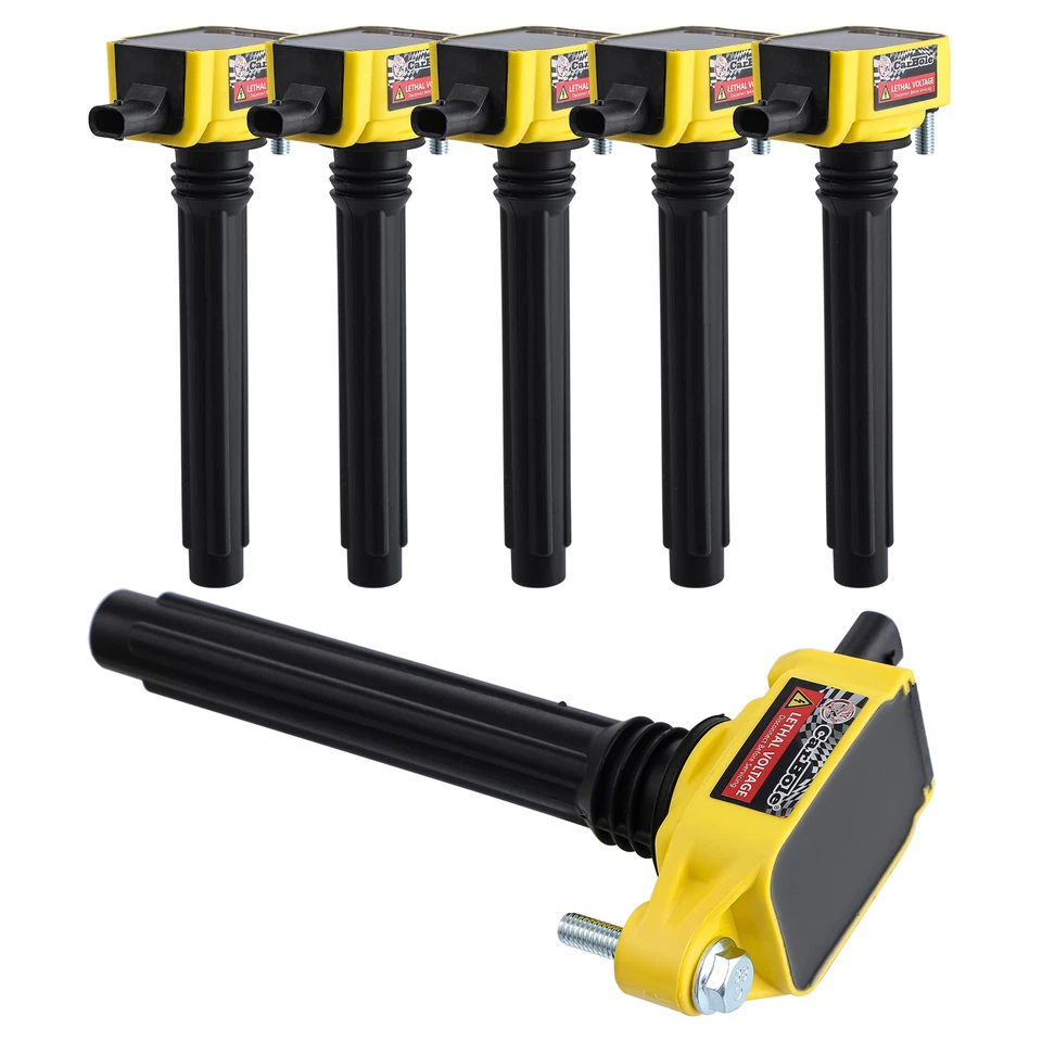 Pacote com 6 bobinas de ignição e vela de ignição UF648 para 2011-2017 Chrysler 200 300 3.6L V6 - Imagem 3 de 4