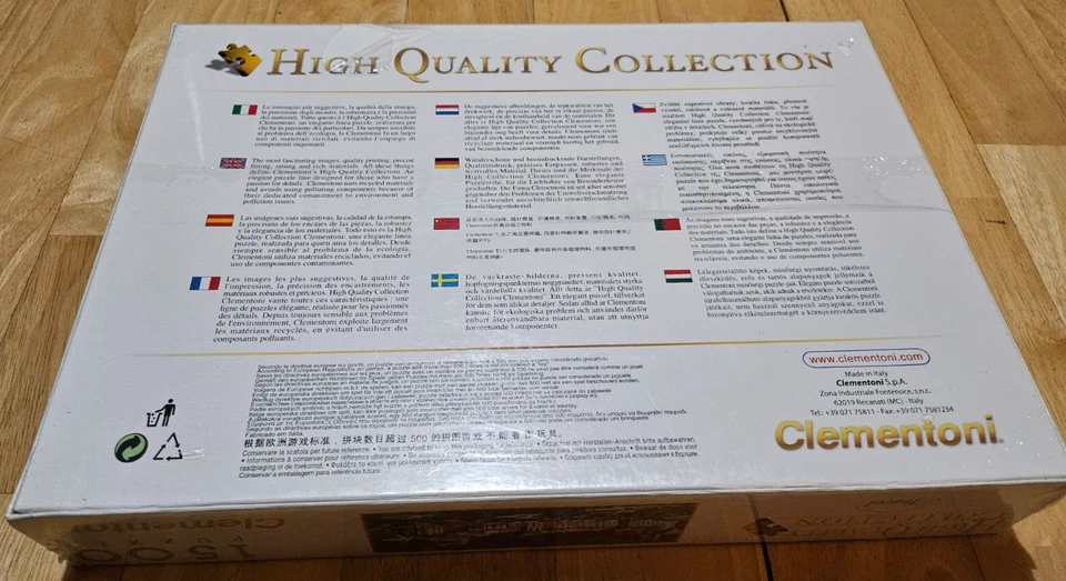 Clementoni Puzzle High Quality Collection 1500 Pezzi, 31986 Portofino, RARO - Immagine 2 di 2