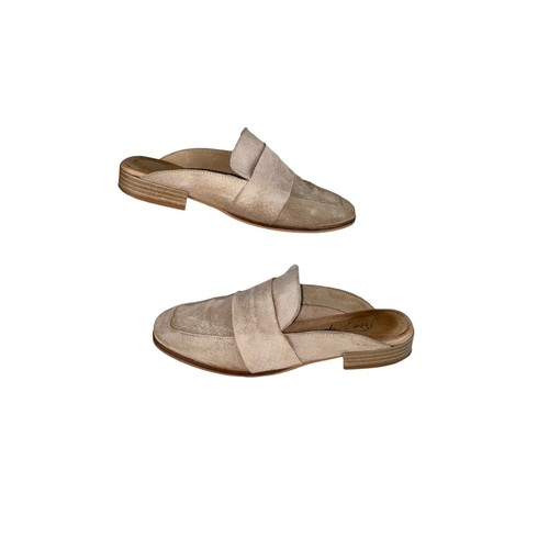 Free People Womens Sz 35 US 4.5 /5 Loafers Tan Nude At Ease Slide On Suede Mule - Picture 6 of 6