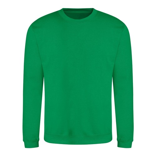 Mens Plain Sweatshirt Crew Neck Jumper Top Sweater Casual Sweat Top Ladies AWDis - Picture 18 of 43