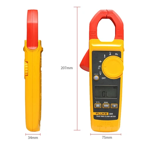 Fluke 325 Misuratore a Pinza AC DC Voltmetro Amperometro Pinza Multitester True RMS - Foto 8 di 13