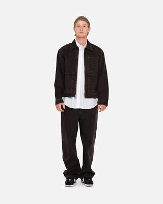 STUSSY ZIP WORK JACKET DENIM Size M Ç | eBay STUSSY ZIP WORK JACKET DENIM Size M Ç | eBay