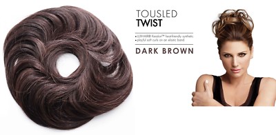 Daisy Fuentes Secret Extensions Tousled Twist Wow Luxhair Dark Brown 506311200B