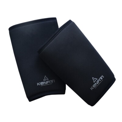 Kompression Ellenbogenstützhülsen 5mm Neopren Bandage Tennis Gym Gewichtheben