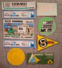 Caravan Camping Tende Campeggio - 9 Adesivi/Stickers