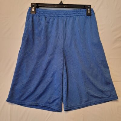 Vintage Starter Blue Lined Mesh Running Sweat Shorts With