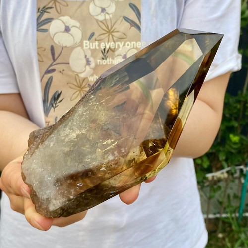 1.87LB Natural Citrine backbone cluster mineral specimen quartz crystal healing - 第 2/18 張圖片