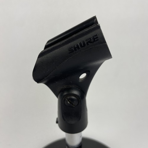Vintage OEM Atlas DS-5 Microphone desk stand D7-5 DS-10 w Shure Mic Clip - Picture 4 of 6