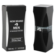 4 Men by New Brand 3.3 oz EDT Cologne for Men New in Box