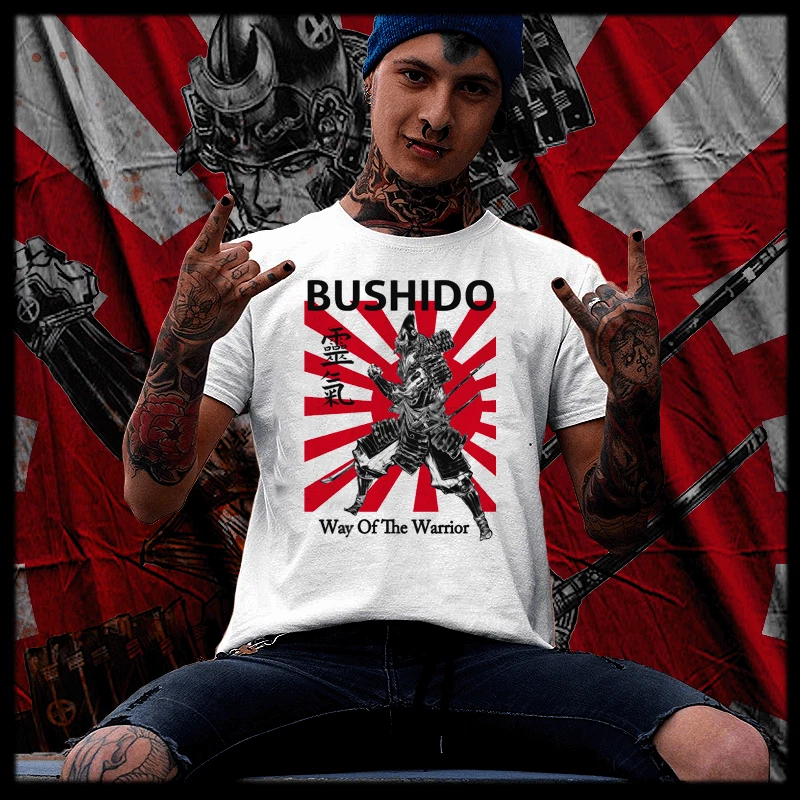 Bushido Code Anime Samurai Girl Japanese Warrior Kanji T-Shirt : Clothing, Shoes & Jewelry