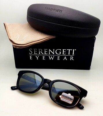 Serengeti Serena 7777 Black Frame Sunglasses with Green Lenses Serengeti Serena – sunglasssafari main image 2