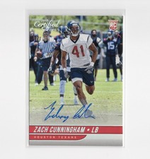 2017 Panini Donruss Certified Cuts Zach Cunningham #/99 Rookie Card RC Auto. rookie card picture