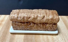 Ceramic Butter Dish Shaped Loaf Of Bread