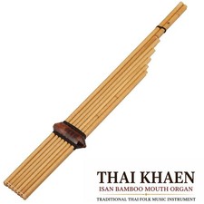 Thai Khaen Isan Bamboo Mouth Organ Traditional Folk Music Instrument Handmade