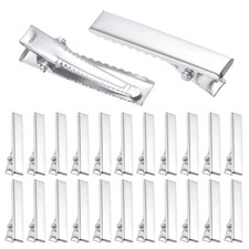 1.3 Inch Alligator Hair Clips Bow Clips Hair DIY Hair Metal Silver 150Pcs