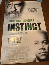 Instinct Original video release poster Anthony Hopkins 26 x 40 Rolled