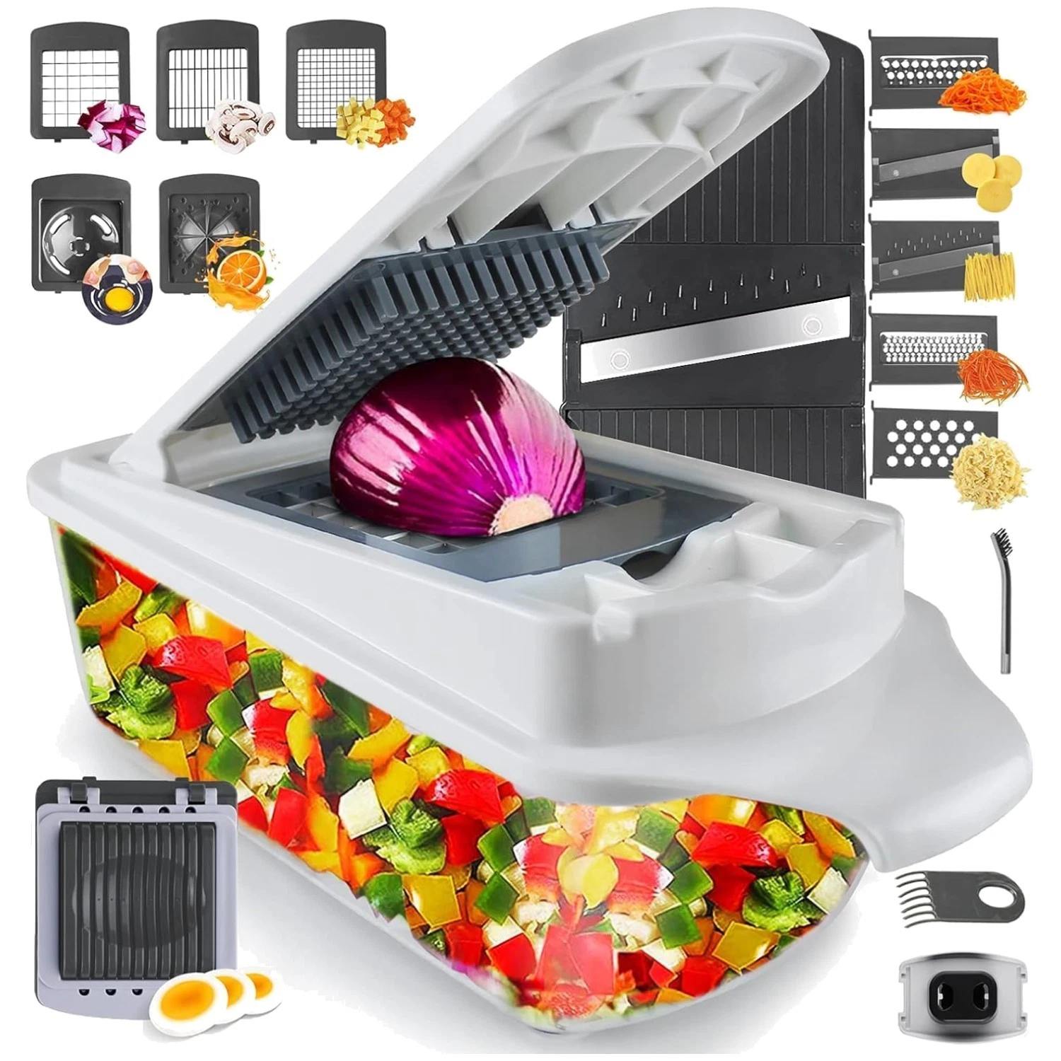 Multi-Blade Veggie Mandoline Food Cutter with Lemon Squeezer
Opens in a new window or tab