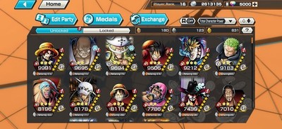 One Piece Bounty Rush Acc iOS 6000 RDS 2EX NUSJURO AND LIGHT WHITEBEARD