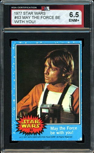 1977 Topps Star Wars #63 May the Force be with you! — KSA 6.5