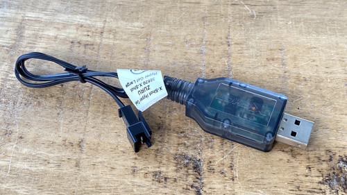 ZURU USB Charger 7.4 VDC For  X-Shot Hyper Gel Large Blaster 36620 CS35787