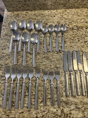 Towle 18/10 Collection Stainless 25 Piece Fork/Spoon/Knife Flatware