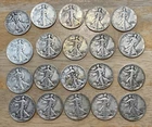 Roll of Walking Liberty Silver Half Dollars 20 coins  Mixed Dates - 1940-1945