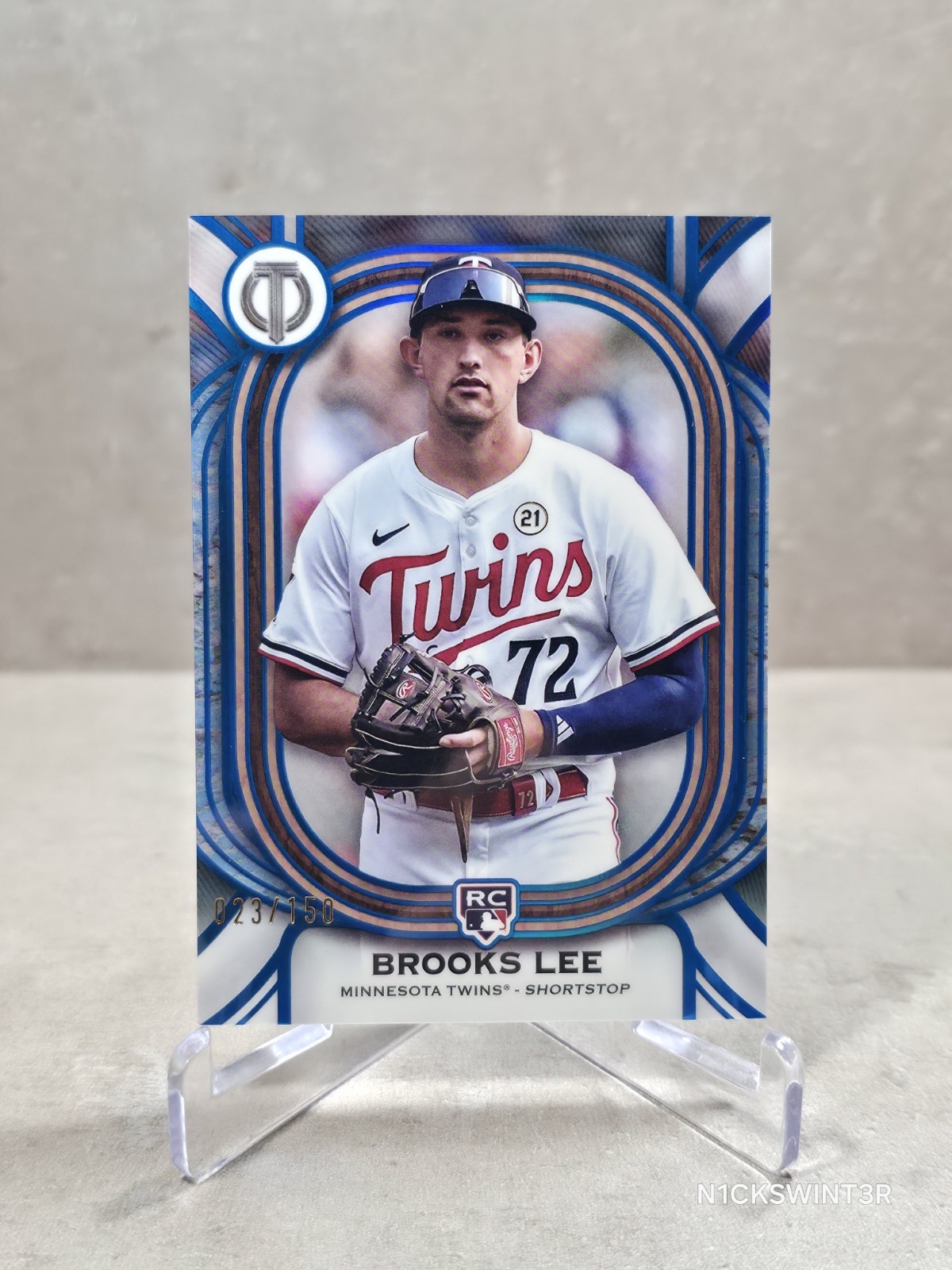 2025 Topps Tribute Baseball - Brooks Lee (Blue Parallel 023/150) #89