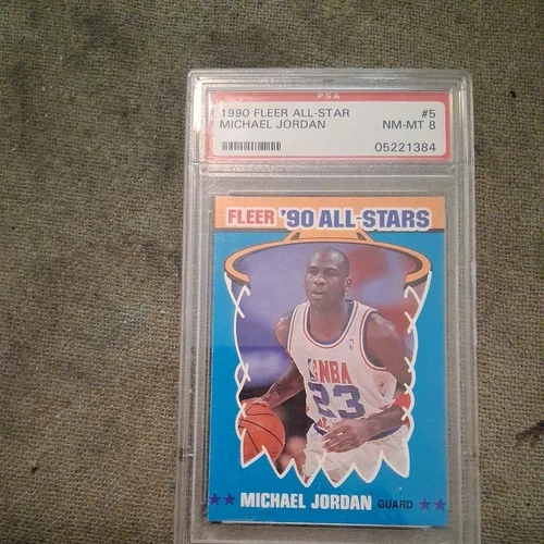 1990-91 Fleer All-Stars Michael Jordan #5 PSA 8
