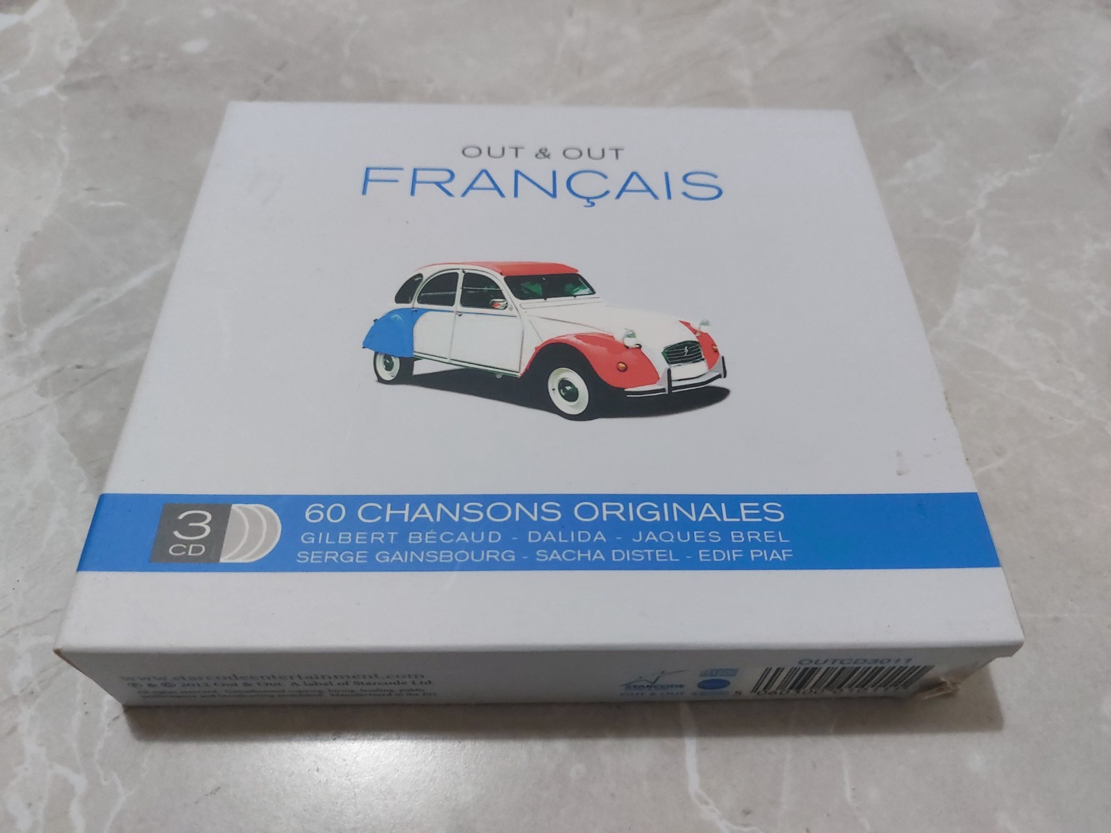 Various ~ Out & Out Francais ~ 3 x CD Album Excellent 60 Tracks