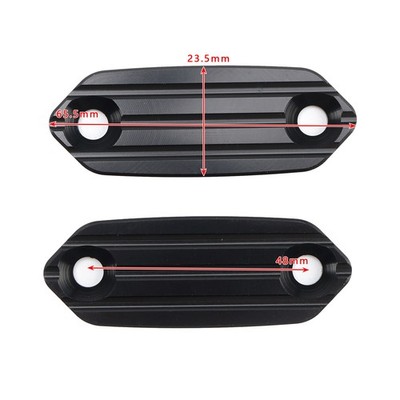 CNC MIRROR BLOCK OFF PLATES HOLE CAPS BLACK FOR KAWASAKI ZX-6 R