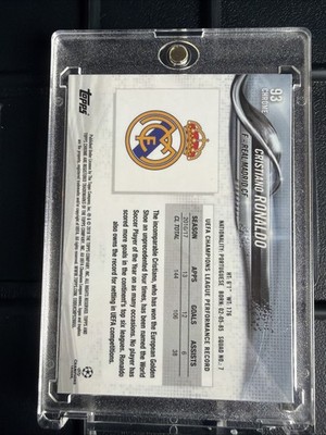 2017-18 Topps Chrome UCL - Cristiano Ronaldo #93 Ball Visible | eBay