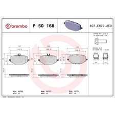 Bremsbelagsatz Scheibenbremse Brembo P50168 Prime Line für Mercedes Benz Bremsbelagsatz Scheibenbremse Brembo P50168 Prime Line für Mercedes Benz