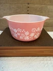 Vintage Pink Pyrex Gooseberry Casserole Dish | 1 Qt | Model 473