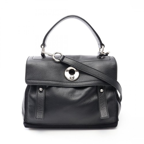 Yves Saint Laurent Muse Two Mini 2WAY Handbag Bag Leather Ladies Black 283761 Us