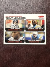 2004 Fleer Tradition - Team Leaders Drew Brees, LaDainian Tomlinson, David...