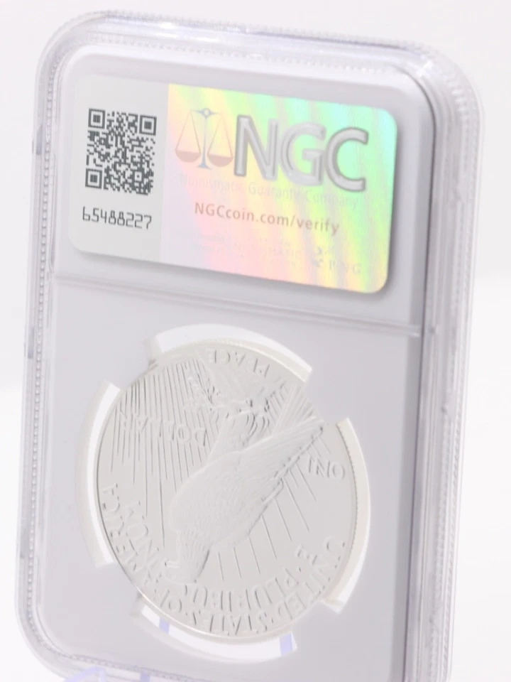 Peace-Dollar MS-70-NGC  Hand Signed First-Day-Issue .999 Silver US-Mint $1 2023 - Image 3 of 4