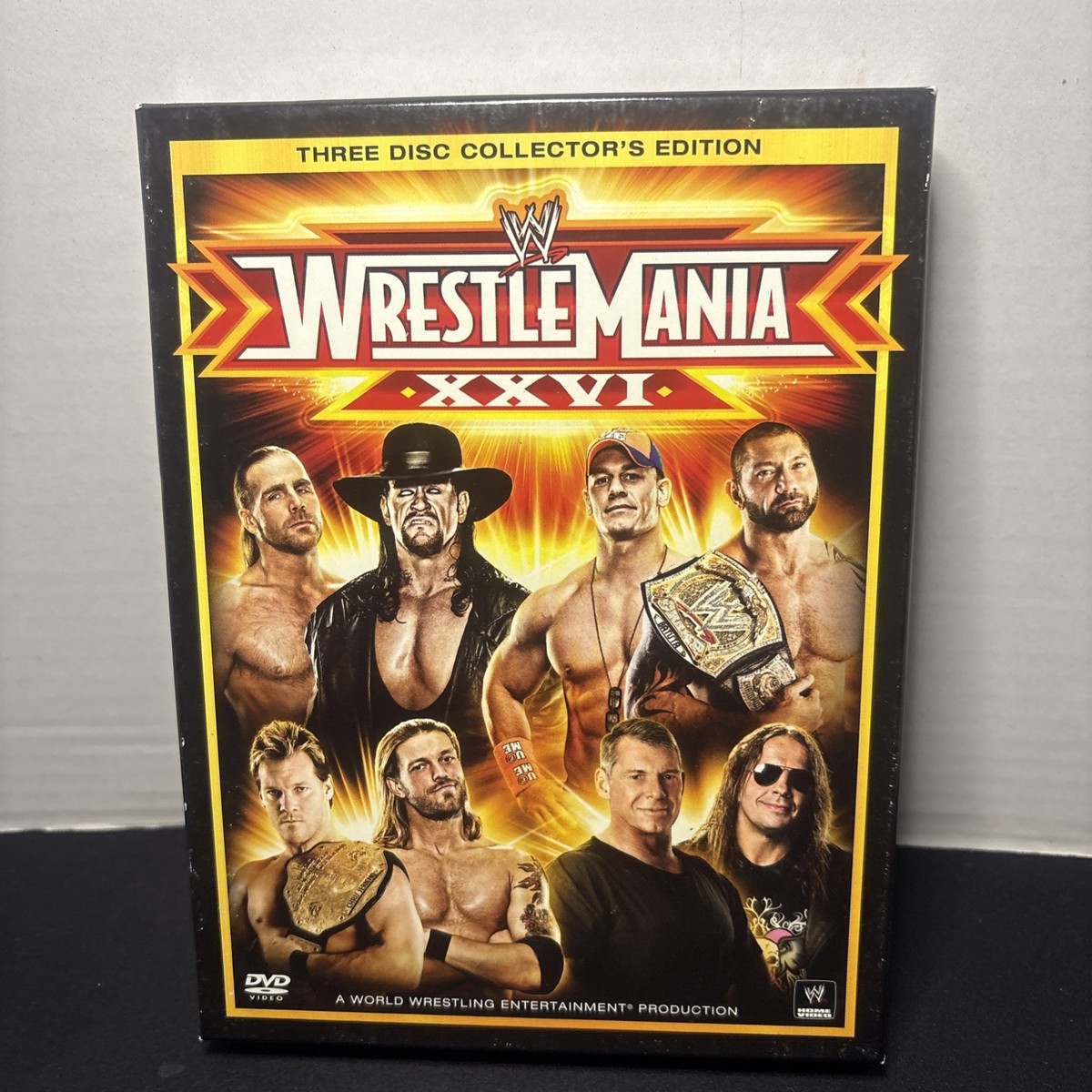 WWE WrestleMania 26 2010 3-Disc Set Collectors Edition DVD Set