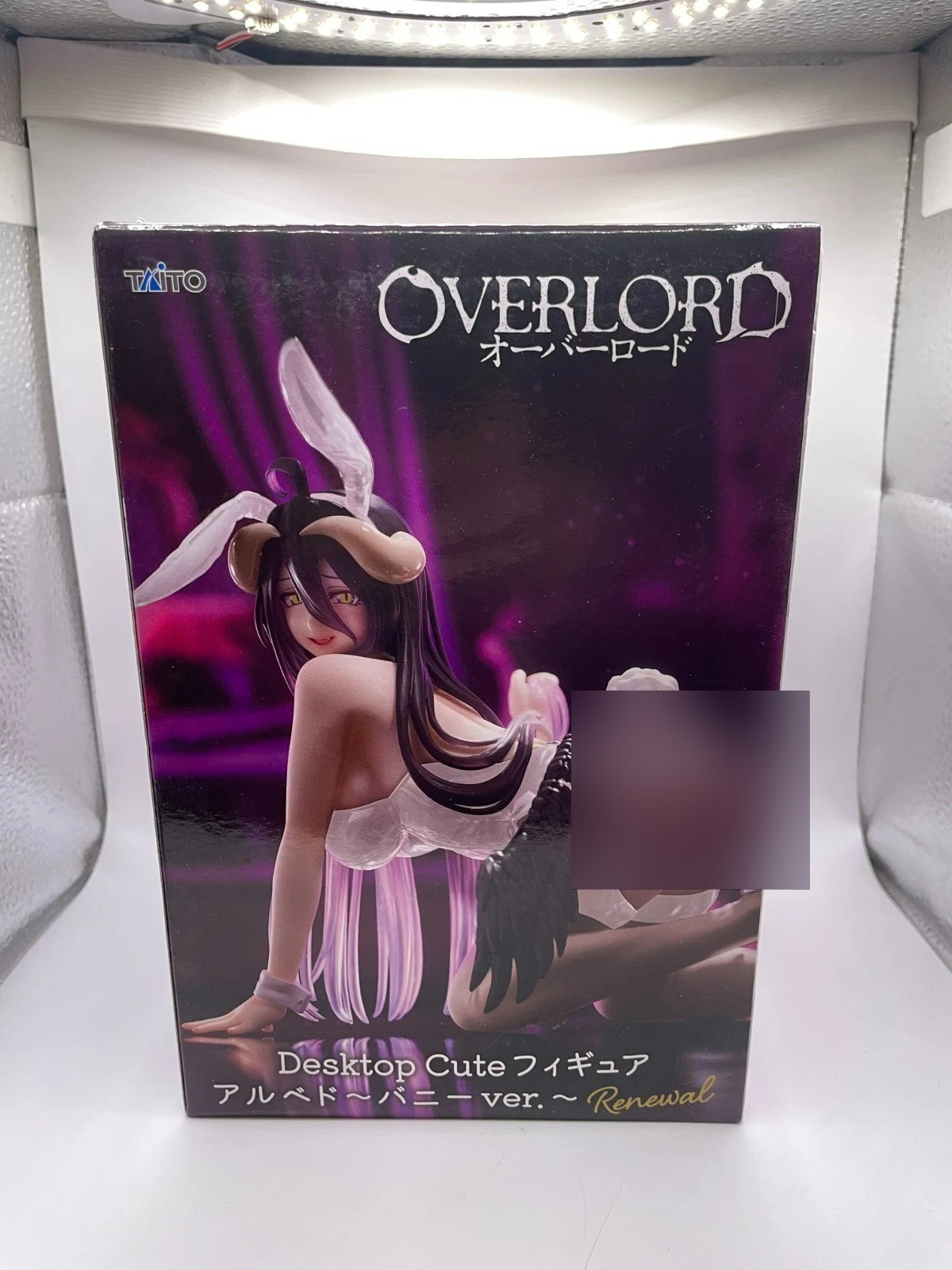 Statuetta Originale Taito Overlord Desktop Cute Albedo White Bunny Ver. Renewal