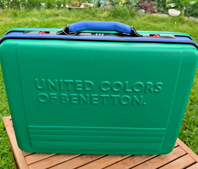 United Colors of Benetton Aktenkoffer 49x40x13 Handgepäck Vintage 90er robust