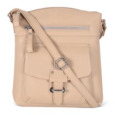 Leather Crossbody Bag For Women With Adjustable Sling Strap - Medium Size - L...