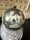 Stencil Shiny Brite Vintage Christmas Ornament Rare Deer Mates Reindeer Double