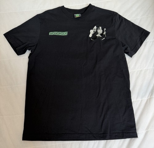 Monopoly Make Money Not Friends T Shirt Mr Monopoly Embroidered Black M