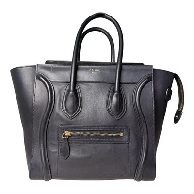 CELINE Luggage Micro Bag Schwarz Leder Original Phoebe Philo Handtasche